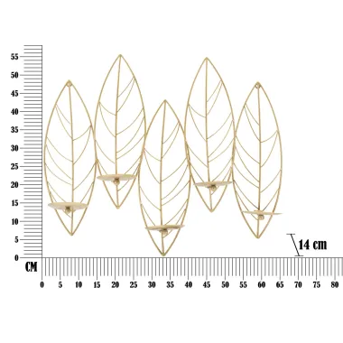 P/CAND LEAF DA ŚCIANY 66 14 56 cm